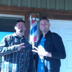 Johnny's Barber Shop - Ryan and I