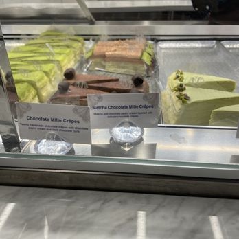 Lady M Cake Boutique - Pistachio , chocolate and matcha - Custom Cakes Near Me - East Rutherford, New Jersey