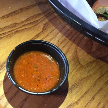 Fourth Street Taproom & Kitchen - Shockingly delicious hot sauce that comes with the chicken sandwich - Bars Near Me - Columbus, Ohio
