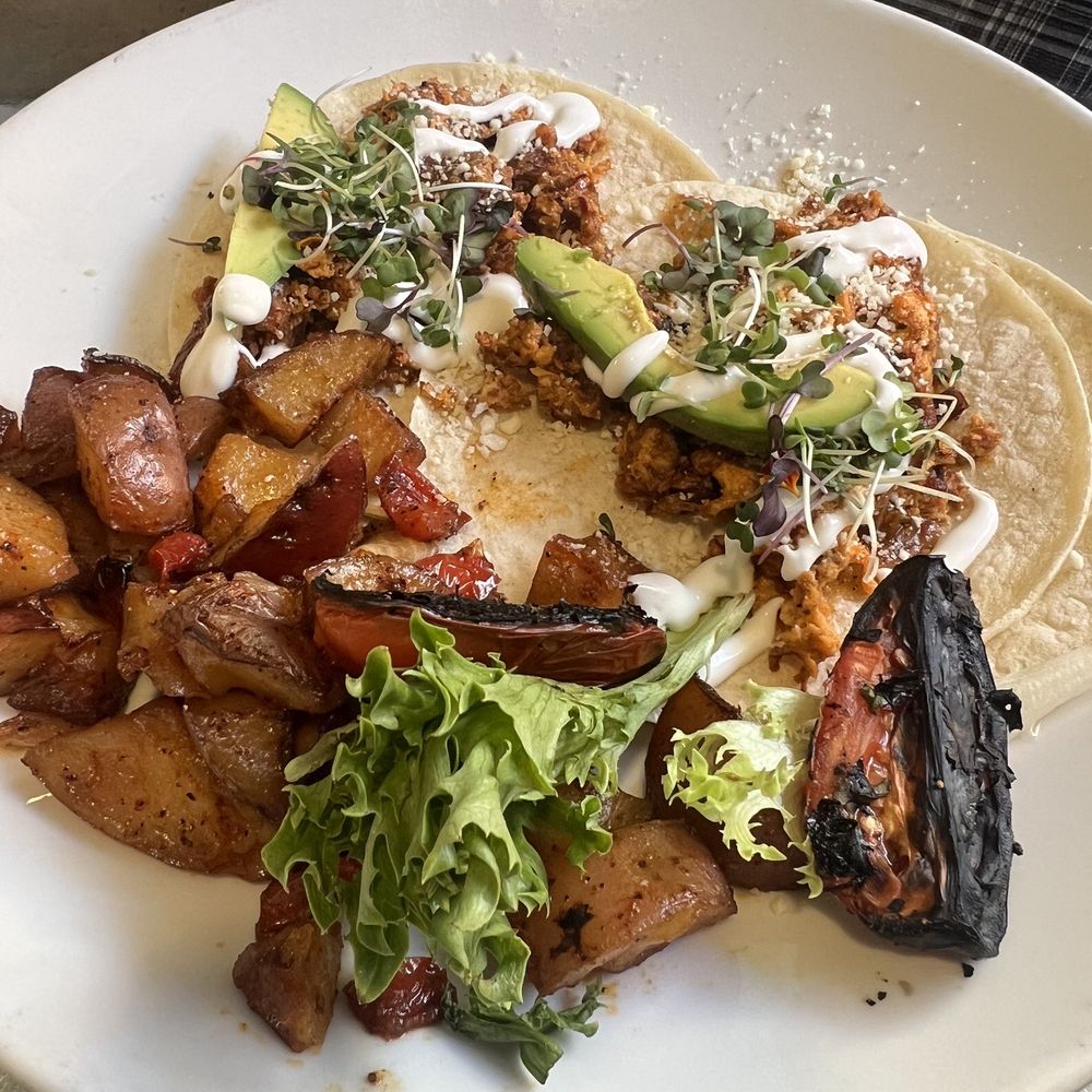 La Mo Cafe - Chorizo tacos w/potatoes - Breakfast & Brunch Near Me - Turlock, California La Mo Cafe - Chorizo tacos w/potatoes - Breakfast & Brunch Near Me - Turlock, California