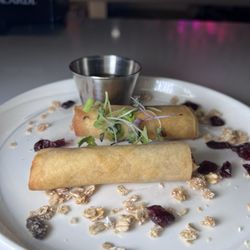 Sandz - Ackee & saltfish spring rolls