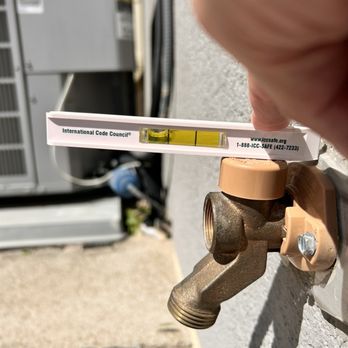 Wencl Plumbing - This is the level it's at now. The bubble should be all the way to the other end. If this was properly installed, it would be sloped.. - Plumbing Near Me - Owatonna, Minnesota Wencl Plumbing - This is the level it's at now. The bubble should be all the way to the other end. If this was properly installed, it would be sloped.. - Plumbing Near Me - Owatonna, Minnesota