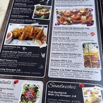 Casablanca - Menu - Seafood Near Me - Miami, Florida Casablanca - Menu - Seafood Near Me - Miami, Florida