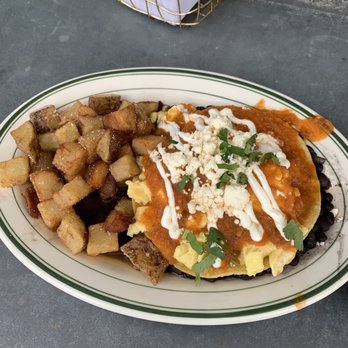 Oddfellows - Huevos Rancheros with scrambled egg - Breakfast & Brunch Near Me - Dallas, Texas Oddfellows - Huevos Rancheros with scrambled egg - Breakfast & Brunch Near Me - Dallas, Texas