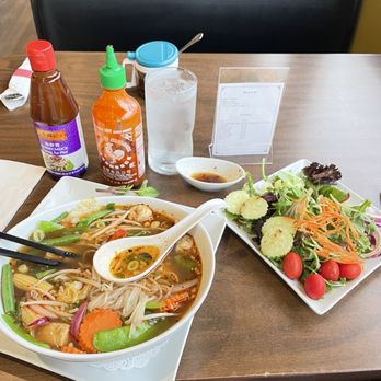 Charm Thai BBQ - 25. Pho Chay and Cucumber Salad - Thai Near Me - Elmhurst, Illinois