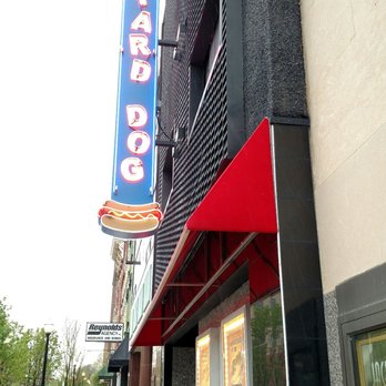 The Junkyard Dog - Signage at front door - Hot Dogs Near Me - Jackson, Michigan