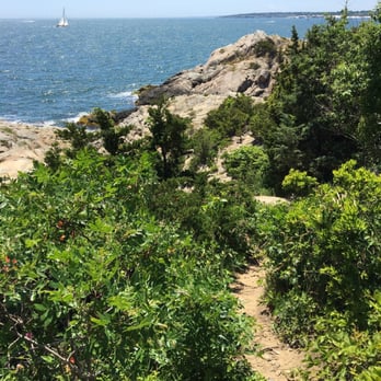 Fort Wetherill State Park - Cool trail down to cliffs off to the side of the fort. - Parks Near Me - Jamestown, Rhode Island