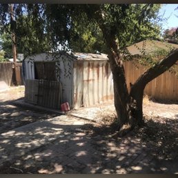 Old shed full of junk