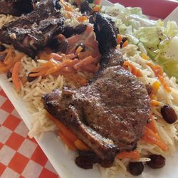 The Kebab Bistro - Lamb chops on Kabuli rice