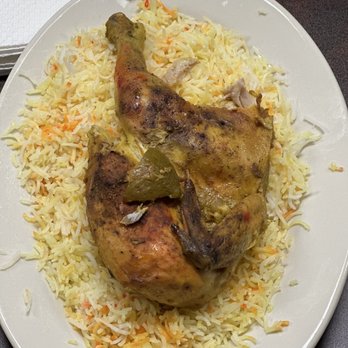 Mandi Restaurant - a plate of chicken and rice - Middle Eastern Near Me - Oak Creek, Wisconsin Mandi Restaurant - a plate of chicken and rice - Middle Eastern Near Me - Oak Creek, Wisconsin