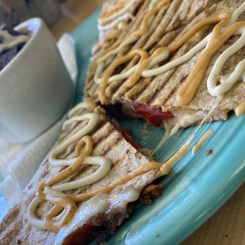Food For Thought - Quesadilla special with black bean soup - Juice Bars & Smoothies Near Me - Marathon, Florida Food For Thought - Quesadilla special with black bean soup - Juice Bars & Smoothies Near Me - Marathon, Florida
