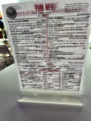 Menu photo 4 Arcade Monsters Oviedo, FL