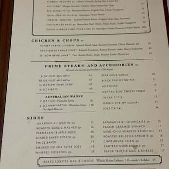 Ocean Prime - Menu - Seafood Near Me - Naples, Florida