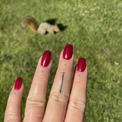 Hi Tech Nails - Wedding nails + squirrel