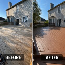 Skye Painting - Newly installed deck freshly stained