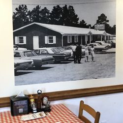 Wilber's Barbecue - Historical picture toward the far right back.