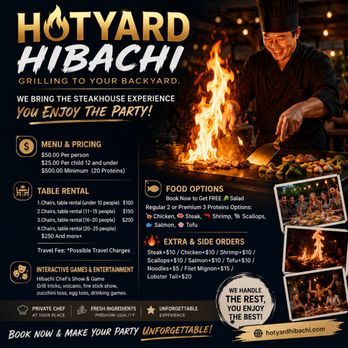 Hotyard Hibachi - Caterers Near Me Hotyard Hibachi - Caterers Near Me