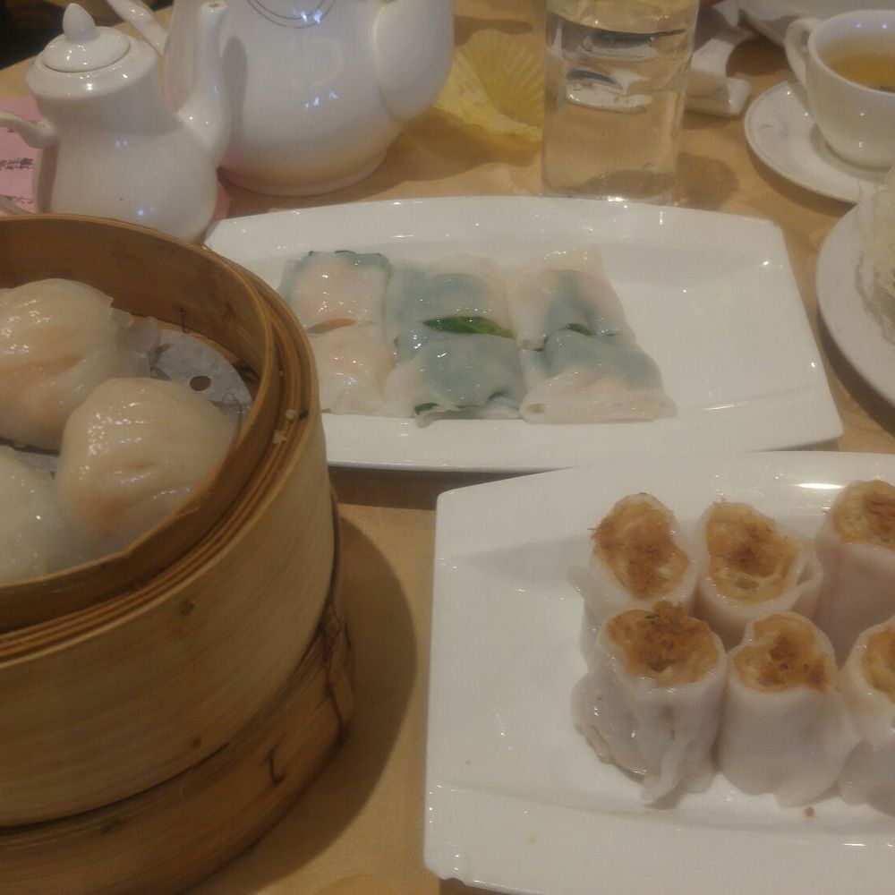 Crown Jewel Fine Dining - har gow. steamed shrimp rolls. steamed rolls with fried dried pork - Dim Sum Near Me - Scarborough, Ontario