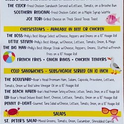 Spray Beach Bagel N Grill - Lunch menu (Jul 2023)