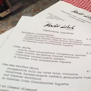 Markt Lokal - Ausschnitt aus der Karte - Salad Near Me - Dusseldorf, NW