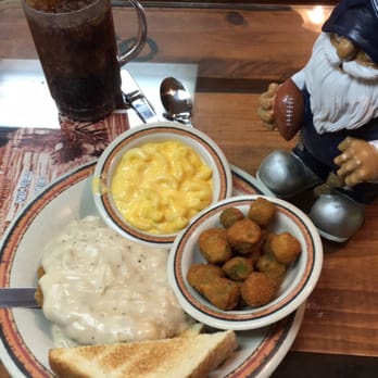 Garrett Wrangler Restaurant - Country fried steak, Mac n cheese, and fried okra - American Near Me - Ponca City, Oklahoma Garrett Wrangler Restaurant - Country fried steak, Mac n cheese, and fried okra - American Near Me - Ponca City, Oklahoma