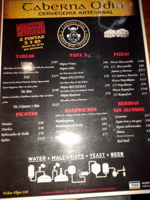 Menu photo 1 Taberna Odin Buenos Aires, C