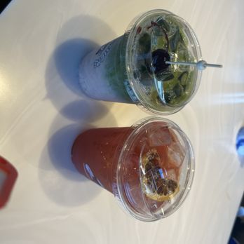 Here & There - Cherry matcha and Jamaica lemonade - Coffee & Tea Near Me - Stanton, California Here & There - Cherry matcha and Jamaica lemonade - Coffee & Tea Near Me - Stanton, California