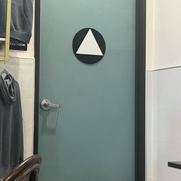 One bathroom to serve the West Coast world. Some merch for sale too right next to it. One bathroom to serve the West Coast world. Some merch for sale too right next to it.