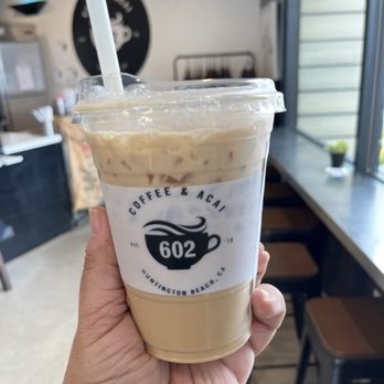 602 Coffee House - My maple and brown sugar iced latte - Coffee & Tea Near Me - Costa Mesa, California