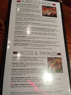 Menu photo 8 El Chico Melbourne, FL