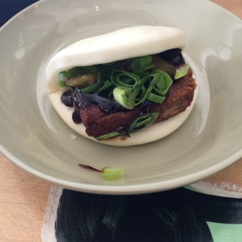 East Side King - Poor Qui's Buns (order is of two, I'd just started to eat one before I remembered to take a photo) - Asian Fusion Near Me - Austin, Texas