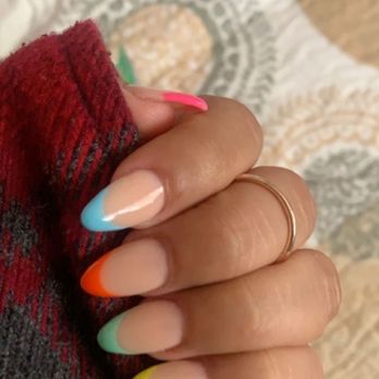 Rose Nails & Spa - Dip powder at the bottom and gel color done by Andy - Nail Salons Near Me - Whittier, California Rose Nails & Spa - Dip powder at the bottom and gel color done by Andy - Nail Salons Near Me - Whittier, California