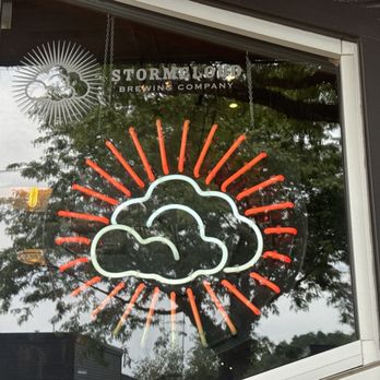 Stormcloud Brewing - Storm cloud sign - Brewpubs Near Me - Frankfort, Michigan