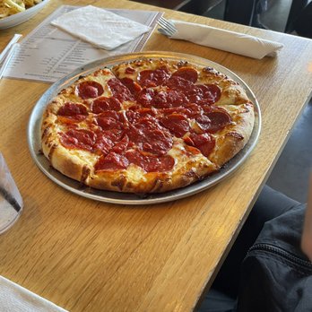 Pies & Pints - 10" pepperoni pizza. $11, add $1.75 for pepperoni. $12.75 - Pizza Near Me - Columbus, Ohio Pies & Pints - 10" pepperoni pizza. $11, add $1.75 for pepperoni. $12.75 - Pizza Near Me - Columbus, Ohio