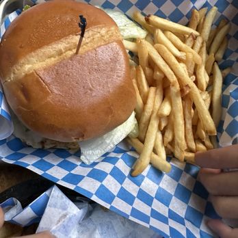 The Deck at Moonshine Flats - Grilled chicken burger - American Near Me - San Diego, California The Deck at Moonshine Flats - Grilled chicken burger - American Near Me - San Diego, California
