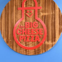 Big Cheese Pizza - Wood cut with CNC machine.