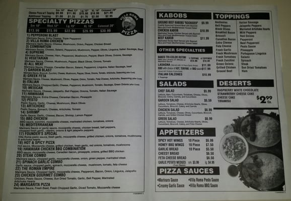 Menu photo 7 Villa Roma Pizza Castro Valley, CA Menu photo 7 Villa Roma Pizza Castro Valley, CA
