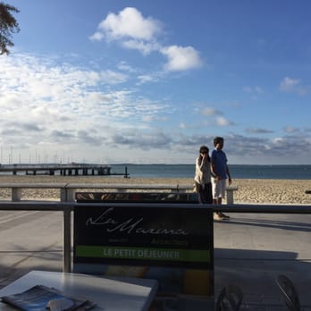 La Marina - Vue sur les cabanes tchanquees - Creperies Near Me - Arcachon, 33
