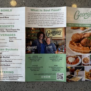 Georgia's Restaurant - Menu - Soul Food Near Me - Eastvale, California Georgia's Restaurant - Menu - Soul Food Near Me - Eastvale, California
