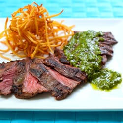Havana Catering - Chimichurri Skirt Steak (Grilled Marinated Skirt Steak, Latin Pesto)