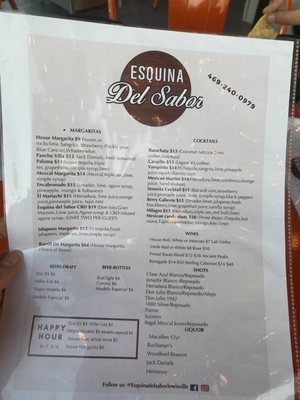 Menu photo 2 Esquina Del Sabor Lewisville, TX