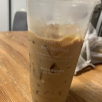 Starbucks - a cup of iced coffee on a table - Coffee & Tea Near Me - Lutz, Florida