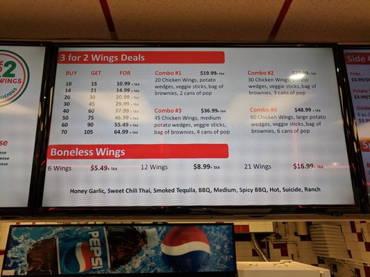 Menu photo 1 3 For 2 Pizza and Wings Mississauga, ON