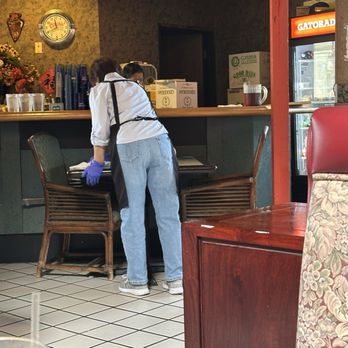 Wong's Genghis Khan - SAME GLOVES cleaning tables - Chinese Near Me - Reno, Nevada
