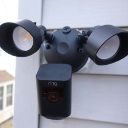 Let's Get It Done Electrical - installing and replacing old flood lights with a brand new ring camera flood light.
