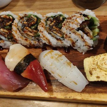 Takara Sushi - Sushi combo under assorted sushi. Salmon, tuna, hokkigai, squid, tamago with bc roll - Sushi Bars Near Me - Burnaby, British Columbia Takara Sushi - Sushi combo under assorted sushi. Salmon, tuna, hokkigai, squid, tamago with bc roll - Sushi Bars Near Me - Burnaby, British Columbia
