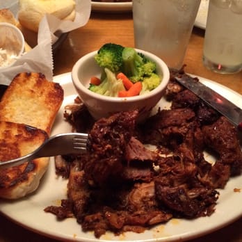 Texas Roadhouse - Pulled pork dinner. Seems that someone forgot to pull it apart before serving it! - Steakhouses Near Me - La Plata, Maryland Texas Roadhouse - Pulled pork dinner. Seems that someone forgot to pull it apart before serving it! - Steakhouses Near Me - La Plata, Maryland