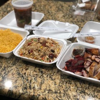 Hong's BBQ - Beef pan fried noodles. Young Chow fried rice. Three combinations. - Barbeque Near Me - Davie, Florida