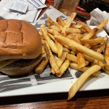 Smokey Bones Pittsburgh - Kid's Cheeseburger and Natural Cut Fries - Barbeque Near Me - Pittsburgh, Pennsylvania Smokey Bones Pittsburgh - Kid's Cheeseburger and Natural Cut Fries - Barbeque Near Me - Pittsburgh, Pennsylvania