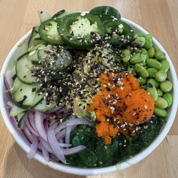 Pokeport Oceanside - My amazing salmon poke bowl. It's a big fish bowl that I customized myself. I love eel sauce and spicy mayo! - Juice Bars & Smoothies Near Me - Oceanside, California Pokeport Oceanside - My amazing salmon poke bowl. It's a big fish bowl that I customized myself. I love eel sauce and spicy mayo! - Juice Bars & Smoothies Near Me - Oceanside, California